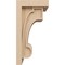 Ekena Millwork 10"W x 10"D x 20"H Wide Alma Rough Cedar Woodgrain TimberThane Corbel, Primed Tan CORUR10X10X20ALMRCPR - alternate 2
